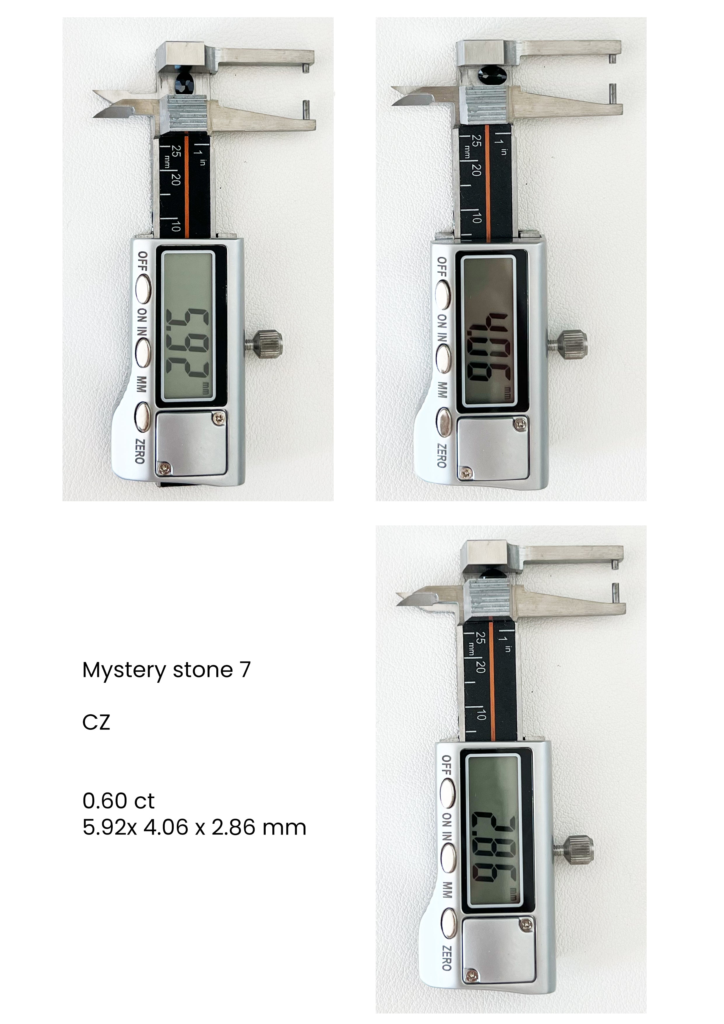 Cubic Zirconia - Mystery stone 7 - Gem Identification series