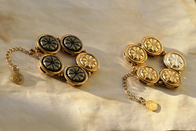 Panis Quadratus Coin Bracelet - Gold