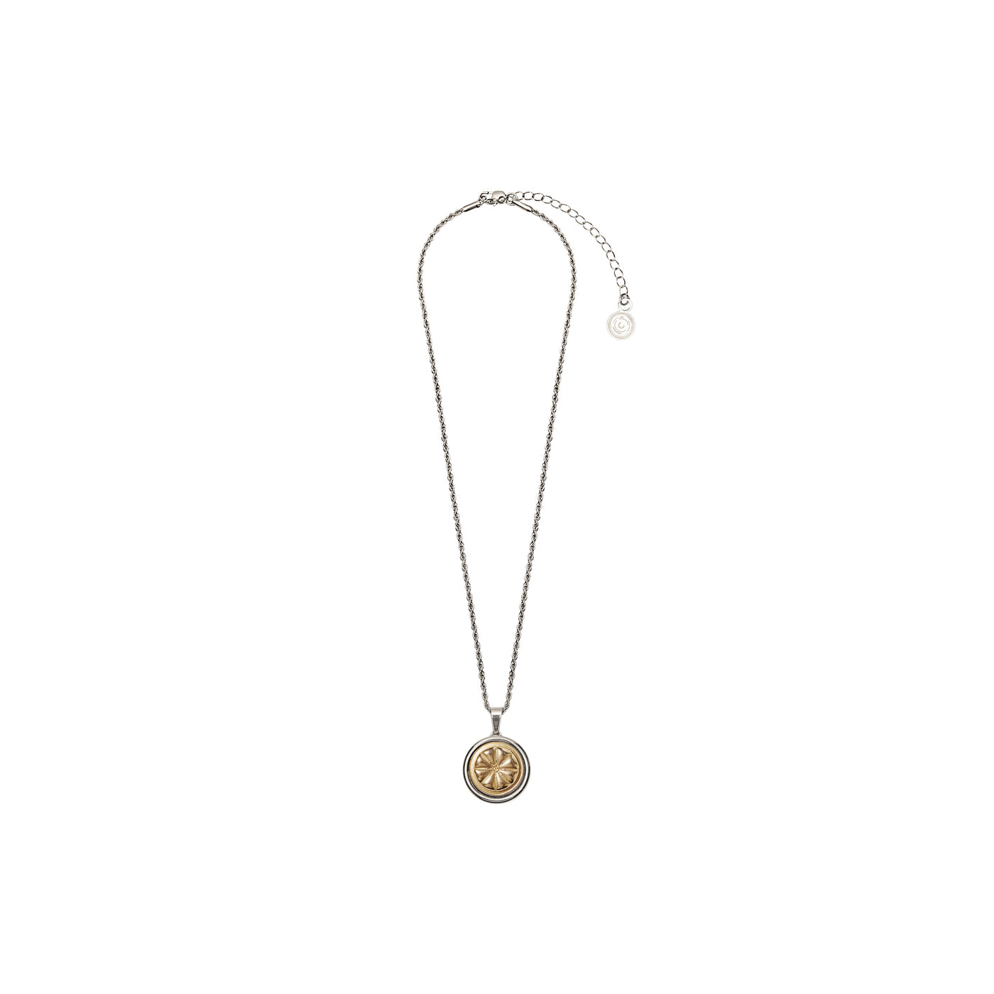Panis Quadratus Pendant Necklace - Silver