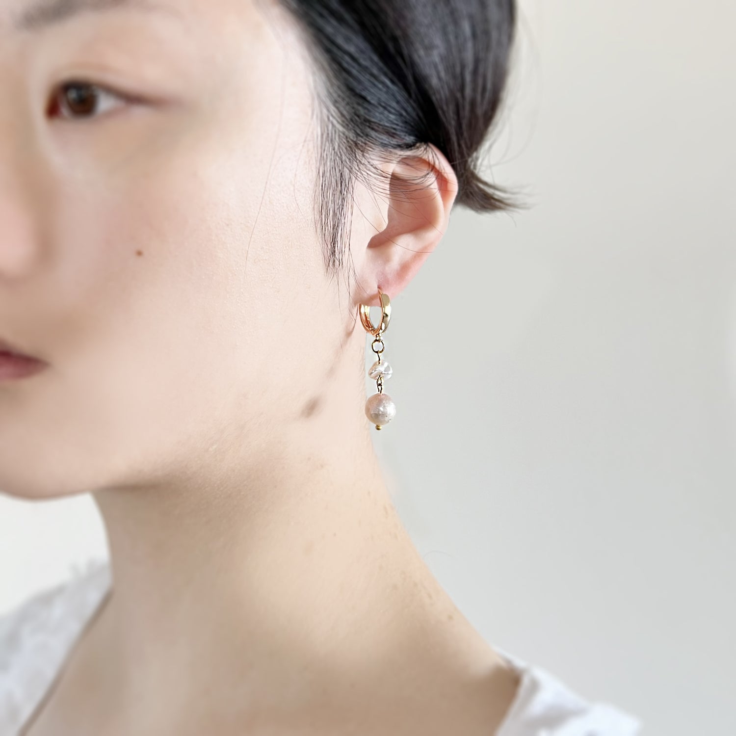 Margaret - Baroque Freshwater Cultured Pearl Earrings