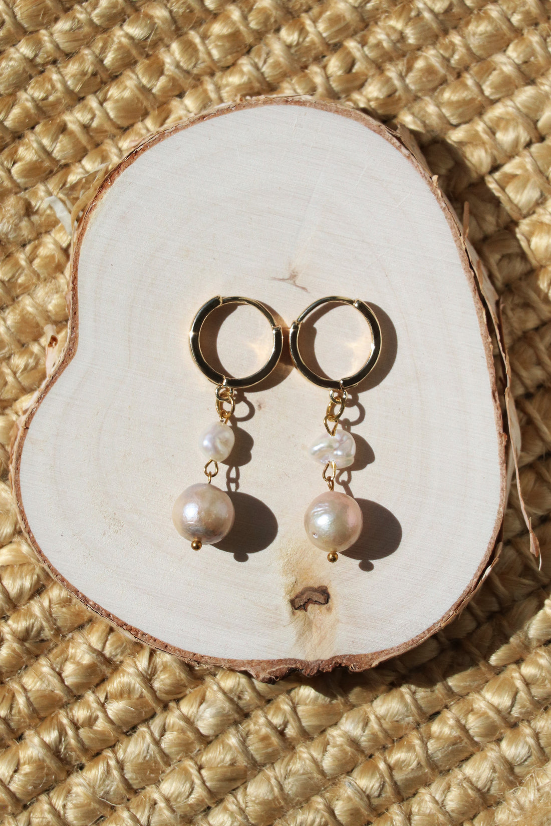 Margaret - Baroque Freshwater Cultured Pearl Earrings