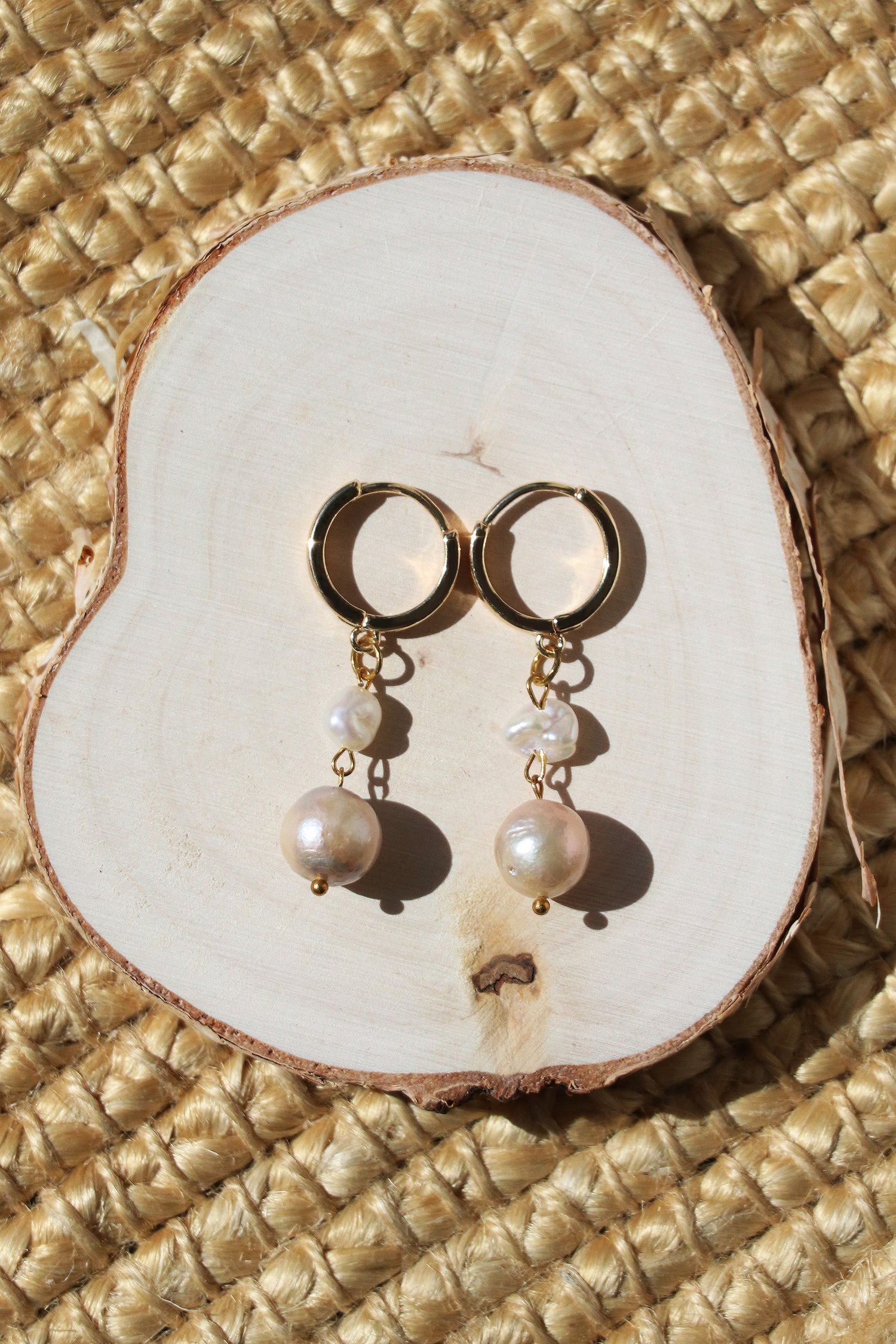 Margaret - Baroque Freshwater Cultured Pearl Earrings