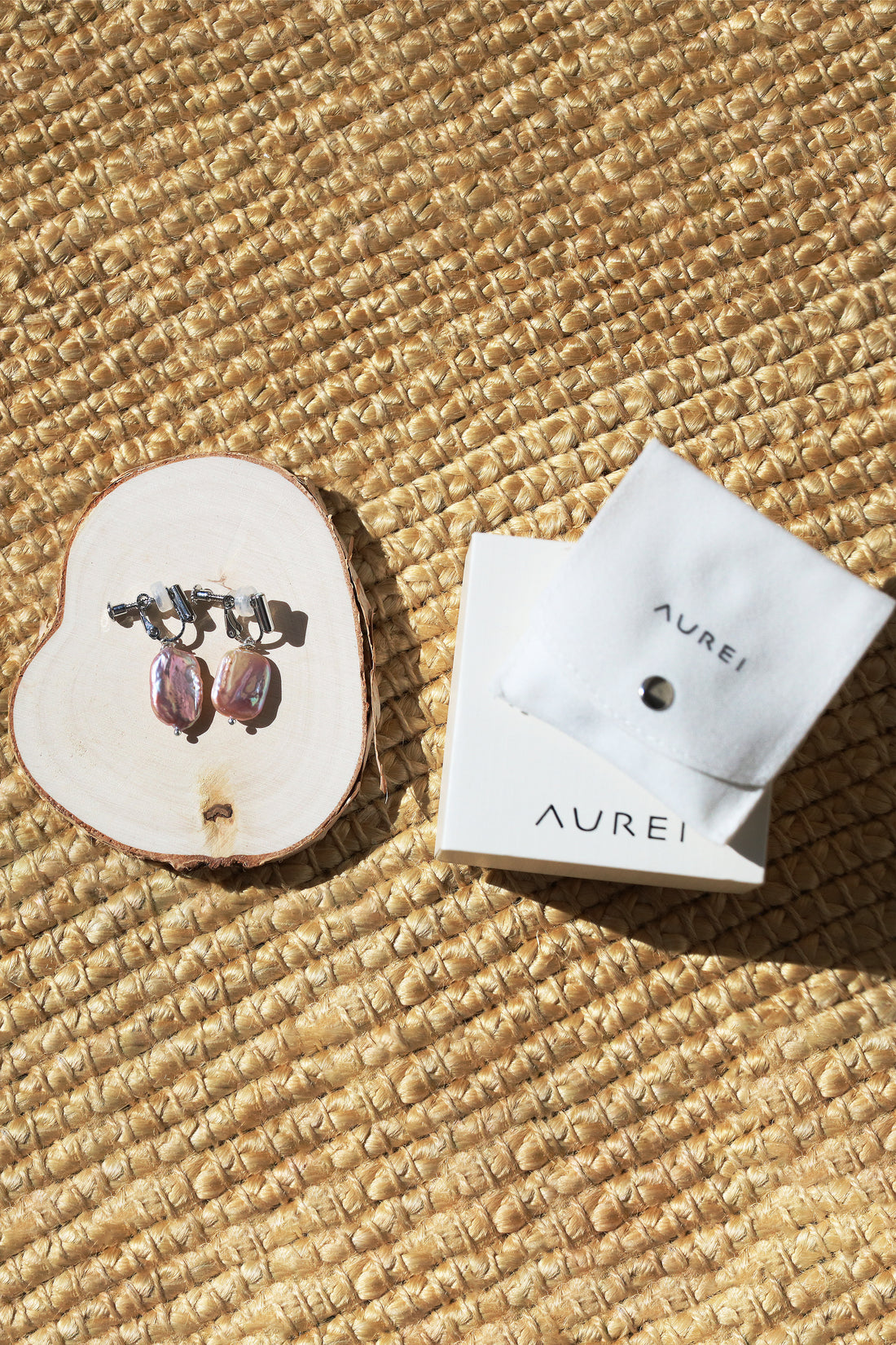 Emma Clip-on Earrings - Silver - (V2) Lavender Baroque Freshwater Cultured Pearl Earrings