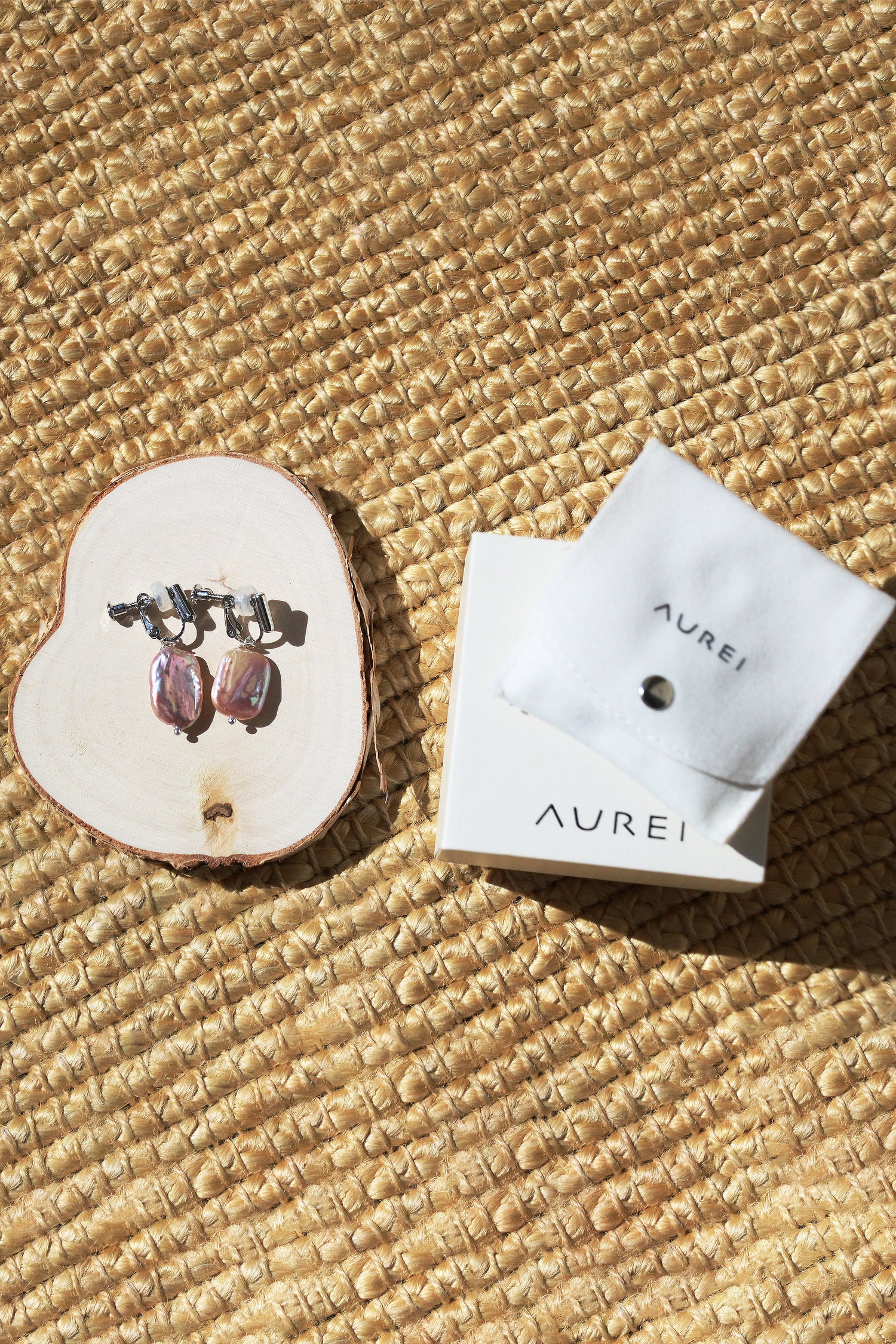 Emma Clip-on Earrings - Silver - (V2) Lavender Baroque Freshwater Cultured Pearl Earrings