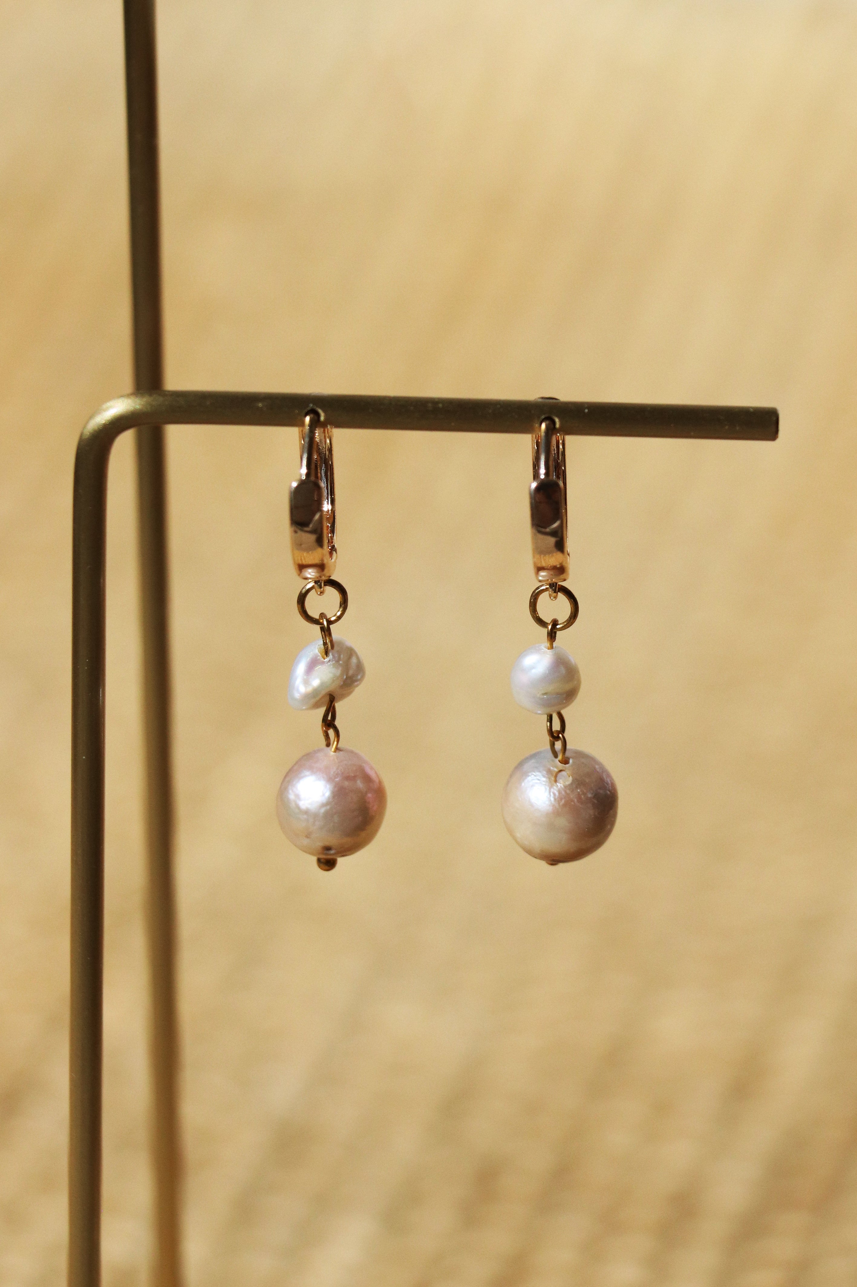 Margaret - Baroque Freshwater Cultured Pearl Earrings