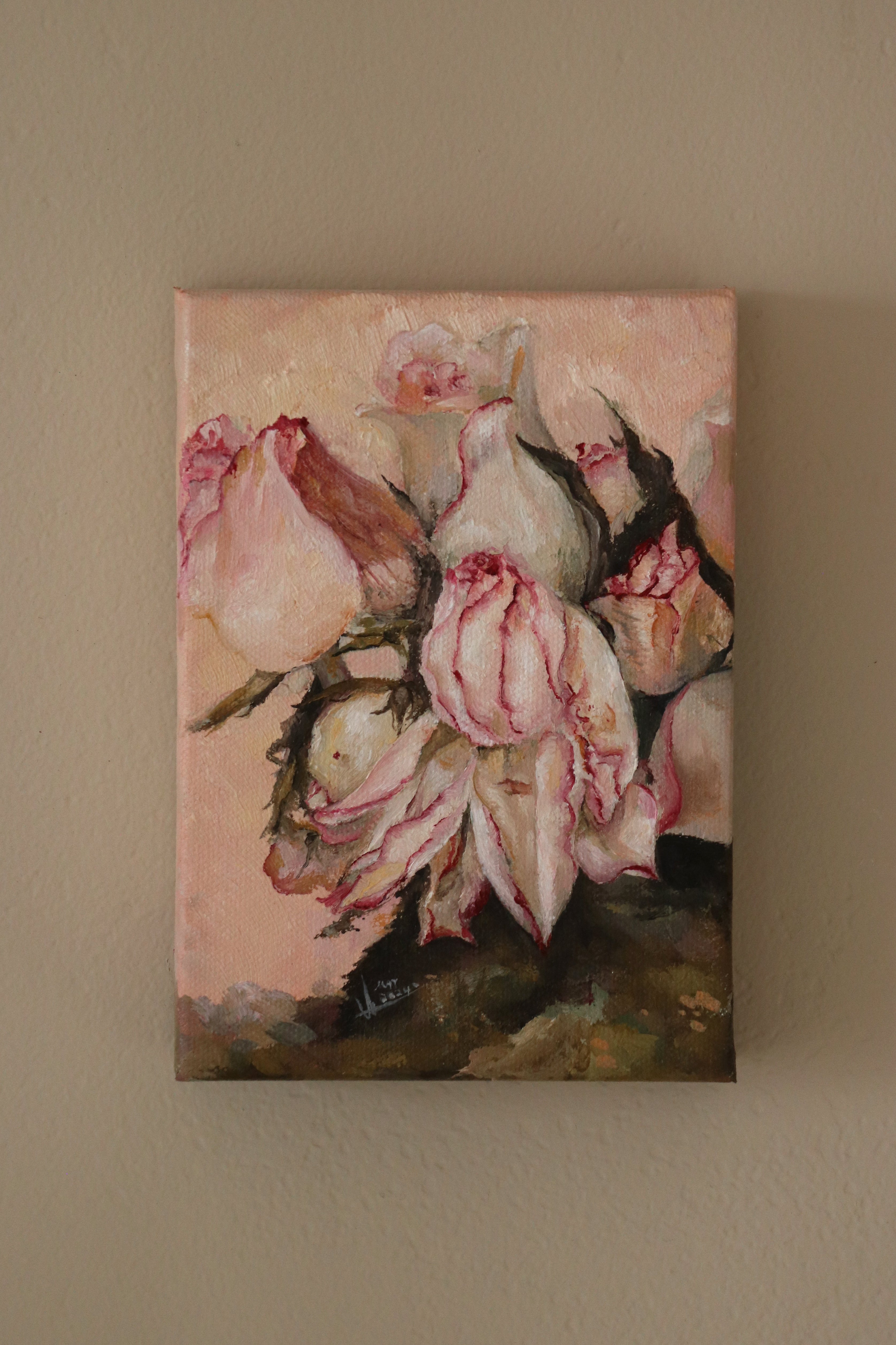 Withered Roses - Miaaurei - Oil Painting on canvas - 2024