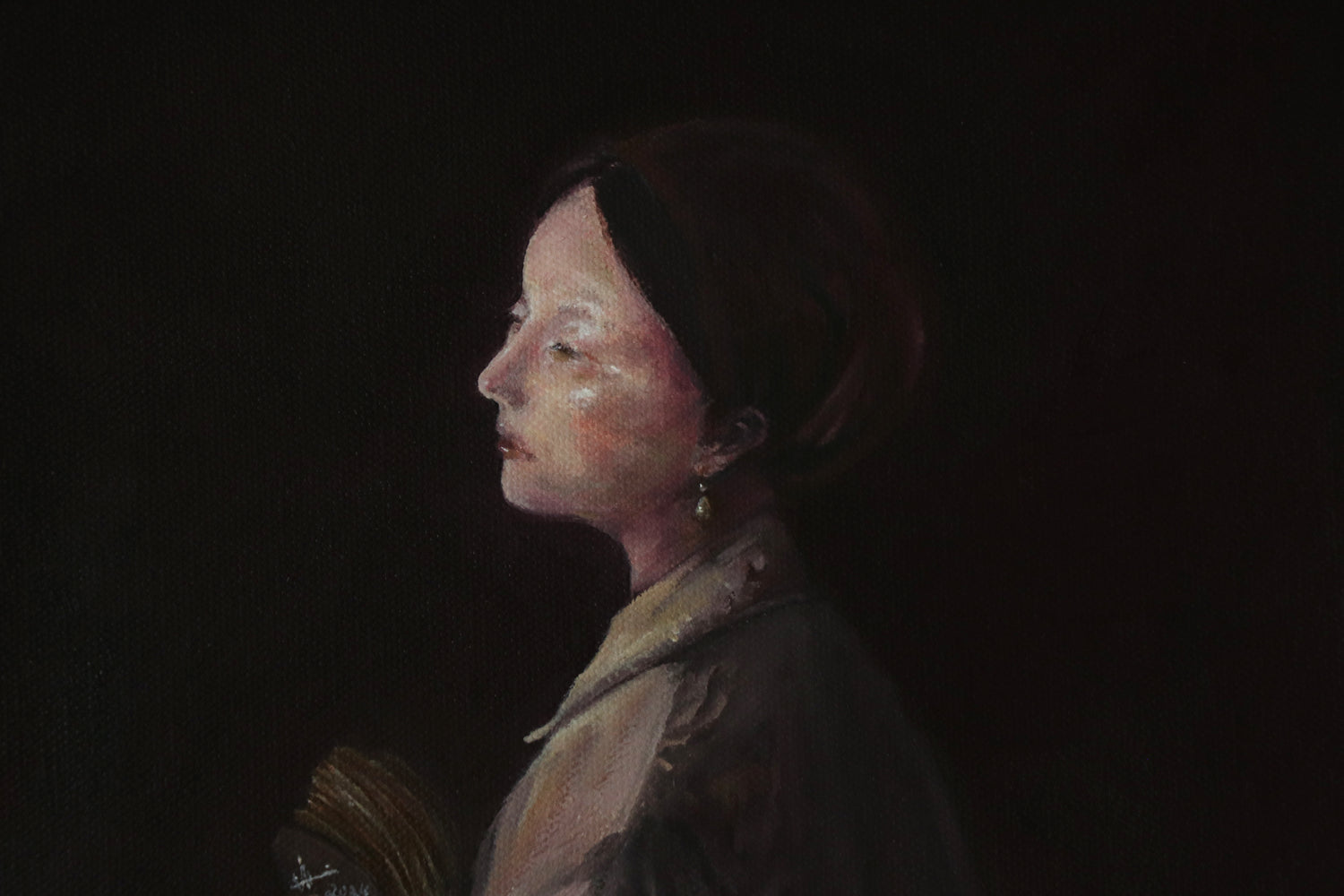The Pearl Earring - Miaaurei - Oil Painting on canvas - 2024