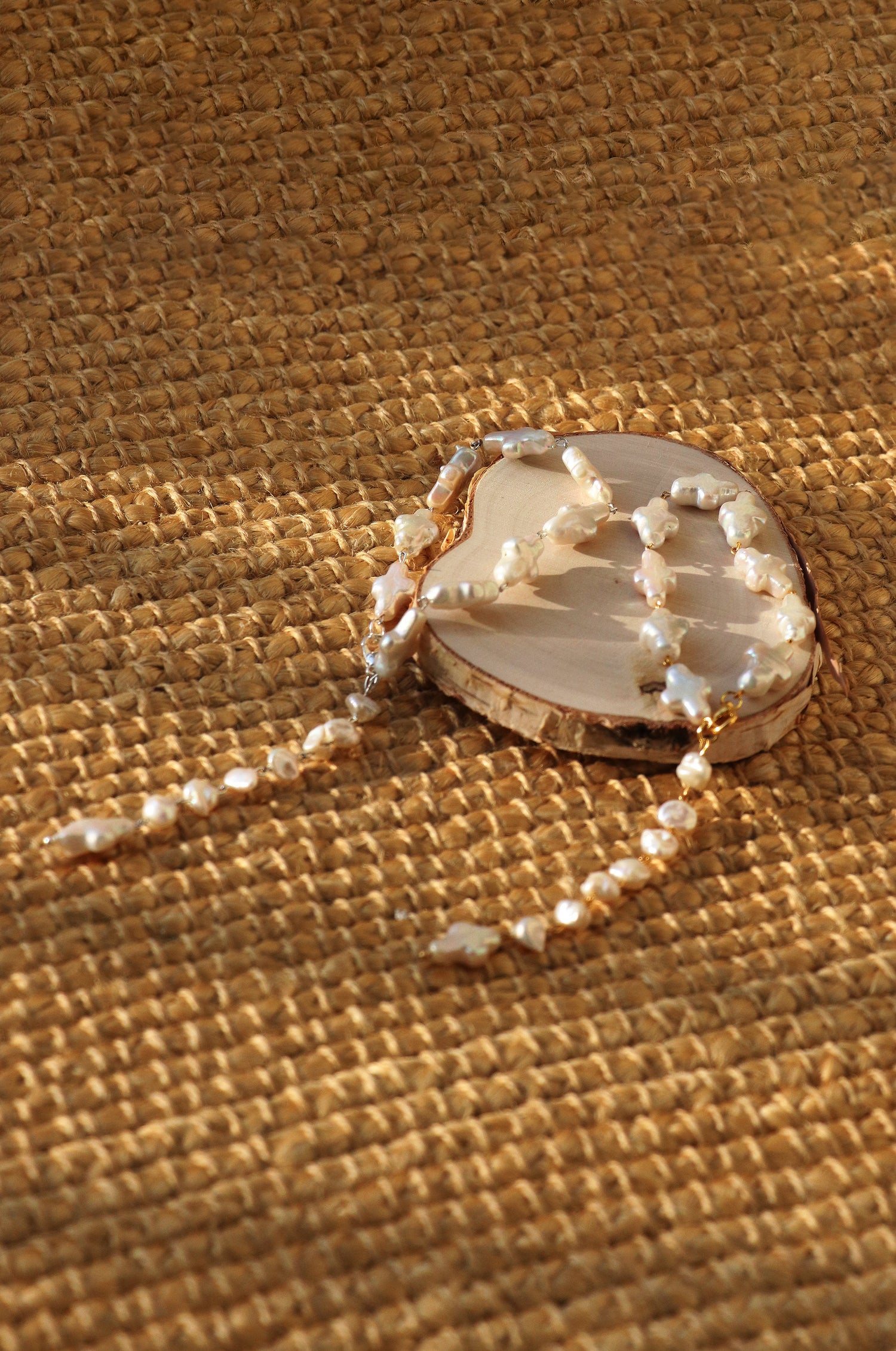 Josephine - Cross shape Freshwater Baroque Cultured Pearls Bracelet