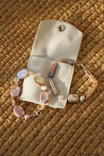 Eloise - Mixed shape Freshwater Baroque Cultured Pearls Bracelet