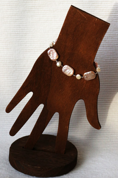 Eloise - Mixed shape Freshwater Baroque Cultured Pearls Bracelet