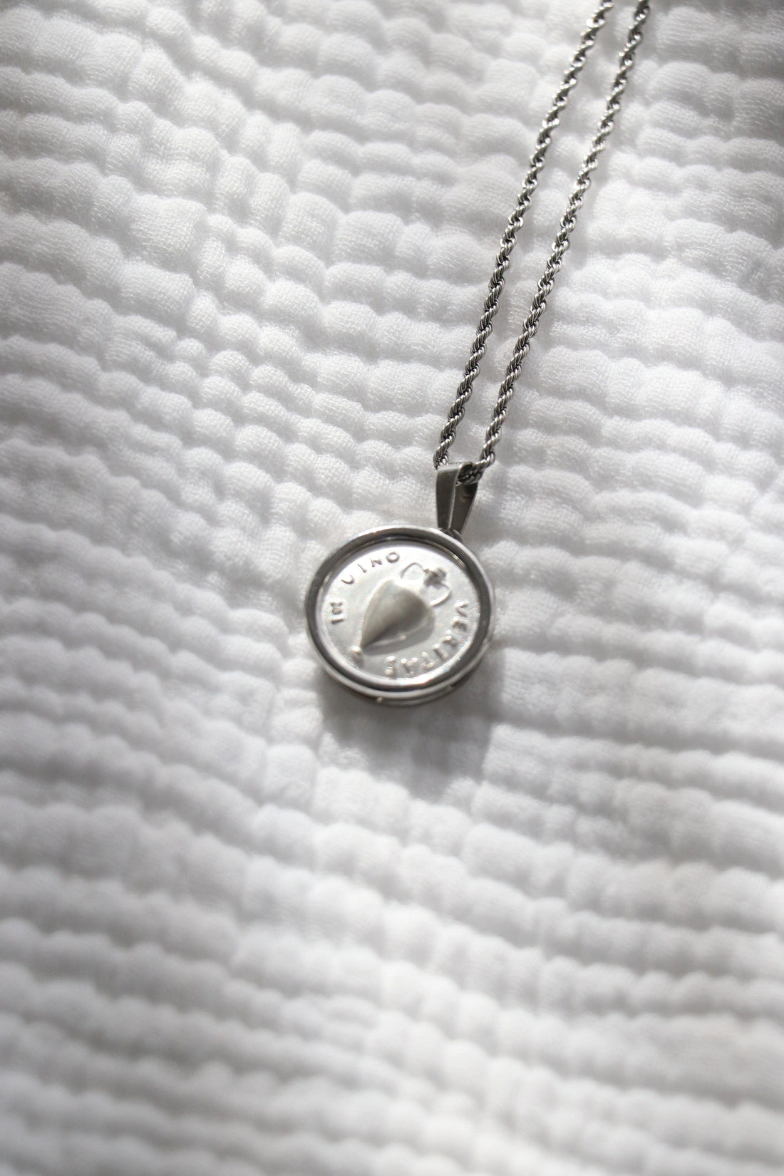 Vino Coin Pendant Necklace