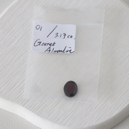 Almandine Garnet - Mystery stone 1 - Gem Identification series