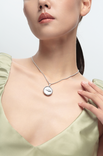 Silver Rope Chain Necklace