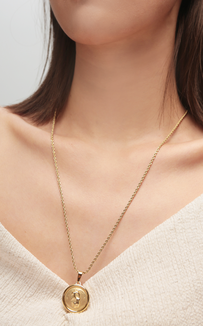 Gold Rope Chain Necklace