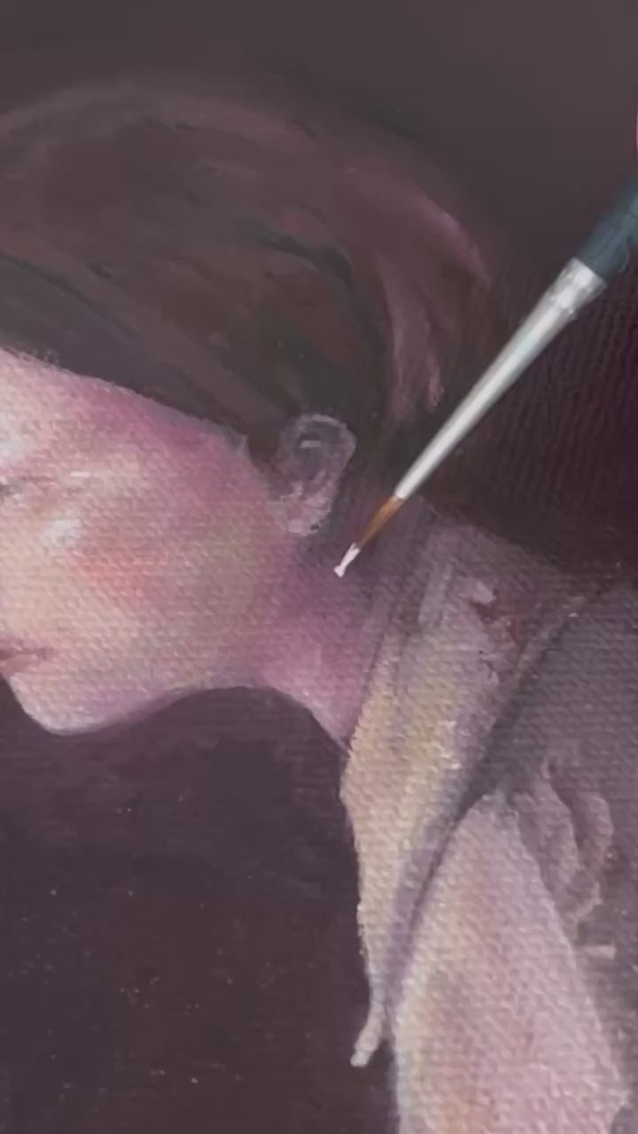 The Pearl Earring - Miaaurei - Oil Painting on canvas - 2024