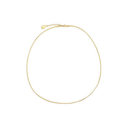 Gold Rope Chain Necklace