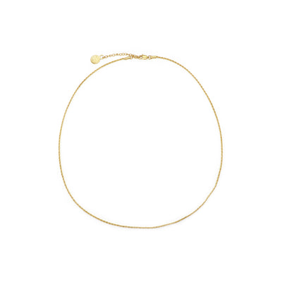 Gold Rope Chain Necklace