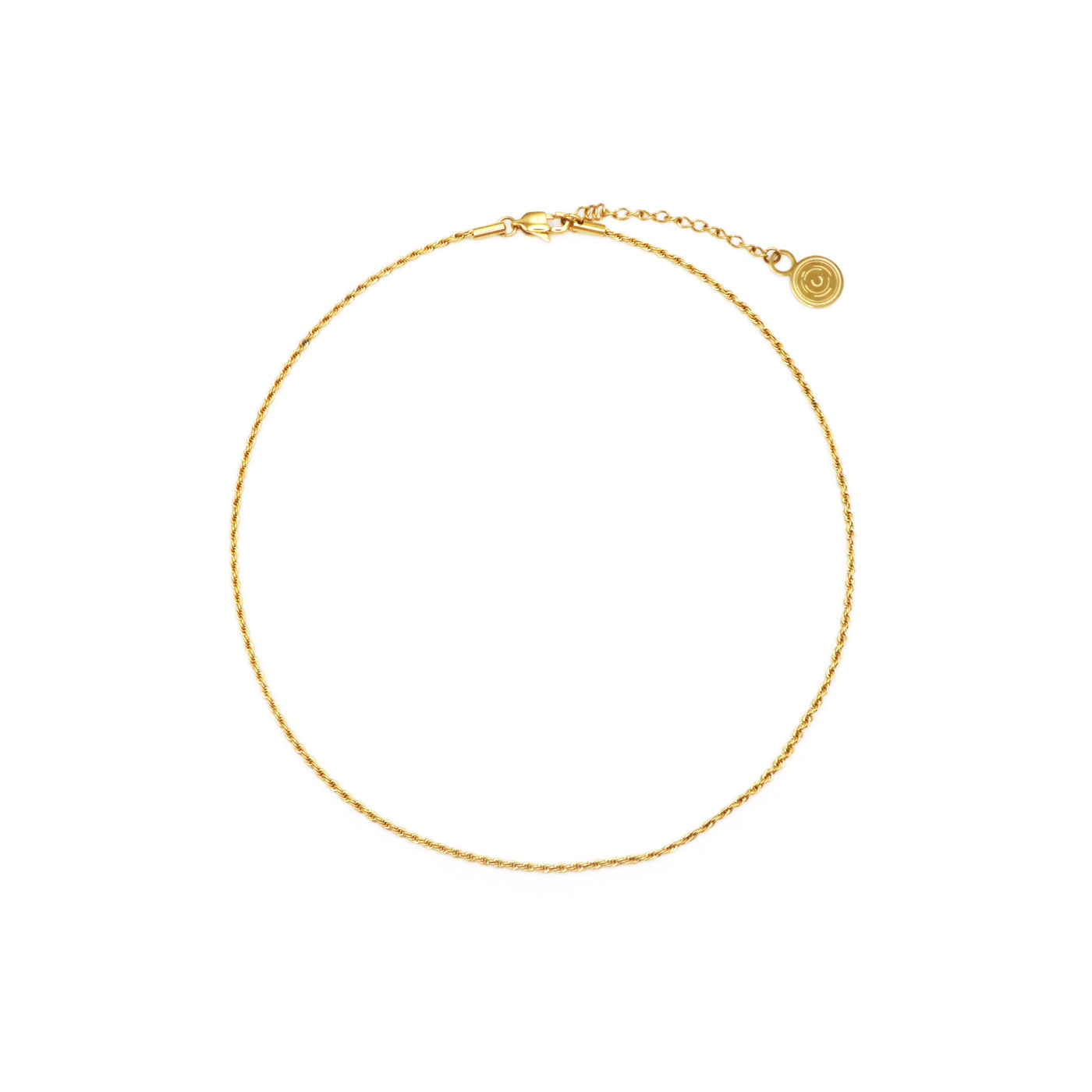 Gold Rope Chain Necklace