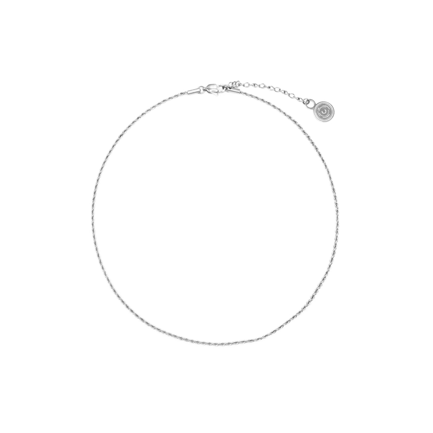 Silver Rope Chain Necklace